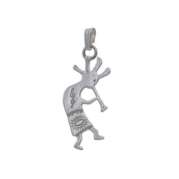 Southwestern Kokopelli Pendant | Vintage Sterling Silver 925 - Picture 2 of 6